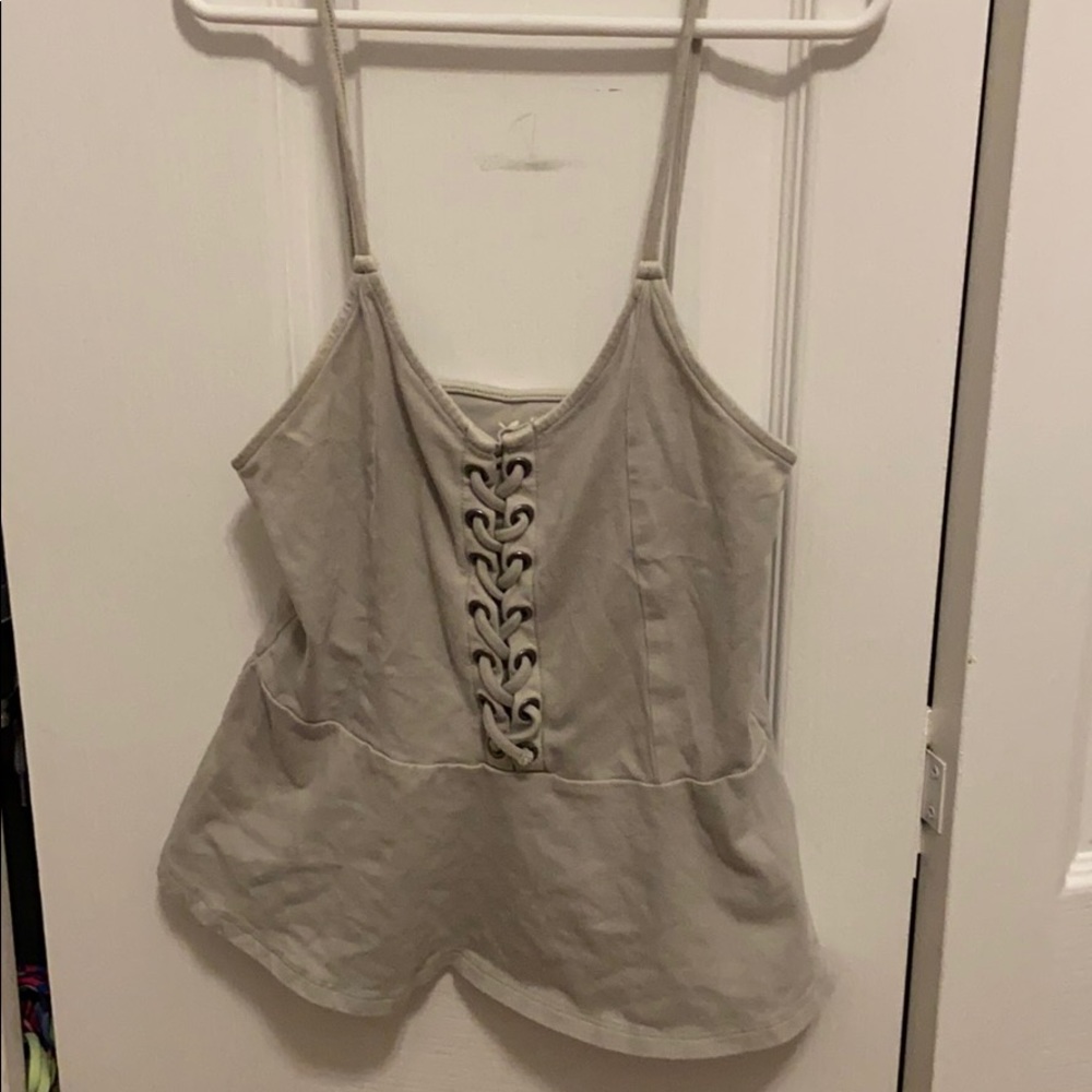 light green crop top